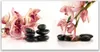 Glasbilder 140x70 Wandbild Druck auf Glas Blumen Steine Produktbild-Vorschau 1