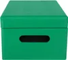 A green storage box with a handle cutout on the front. Produktbild-Vorschau