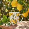 Tasse 10cm Porzellan mit Zitronen & Schmetterling Motiv Produktbild-Vorschau 3
