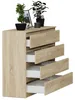 Komoda 140 cm 8 zásuvek skříňka FRAMIRE R-140-S8 sonoma Náhled obrázku produktu 10