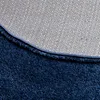 Hochflor Langflor Shaggy Teppich Luxury Denim Blau Rund, Produktbild-Vorschau 3