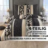 4 tlg Warme Microfaser Fleece Winter Bettwäsche 135x200 + Produktbild-Vorschau 2