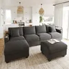 Merax U-förmiges Ecksofa 6-Sitzer, Soffa mit Produktbild-Vorschau 4