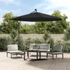 vidaXL Wymienny pokrowiec na parasol wspornikowy czarny 350 Podgląd zdjęcia produktu 2