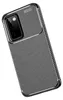 A black and gray carbon-look phone case is shown against a white background. Produktbild-Vorschau