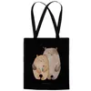Mr. & Mrs. Panda canvas tasche Bären Liebe - Schwarz - Produktbild-Vorschau 3