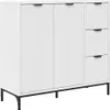 vidaXL Příborník se zásuvkami Bílý 89,5 x 33 x 82 cm Náhled obrázku produktu 2