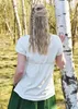 Mittelalter Kurzarm-Bluse Aren, natur : M Größe: M Produktbild-Vorschau 4