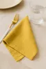 Musselin-Servietten Senfgelb 45x45 cm – weiche Produktbild-Vorschau 2