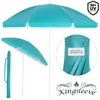 KINGSLEEVE Parasol de Plage Turquoise Ø 200 cm Protection Voir les images du produit 4