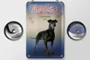 Blechschild Hund 12x18cm Manchester Terrier Großbritannien Produktbild-Vorschau 2