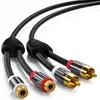 deleyCON 1m Cinch RCA Stereo Audio Verlängerungskabel - 2x Produktbild-Vorschau 2