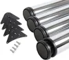 Chrom glänzendes 4er Set Tischbeine 1100 mm Höhe ø 60 mm Produktbild-Vorschau 1