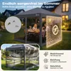 Sekey Faltpavillon 3x3m Pop Up Pavillon mit Moskitonetz, Produktbild-Vorschau 5