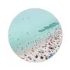 MuchoWow® Mauspad Mousepad Meer - Strand - Sonnenschirme - Produktbild-Vorschau 1