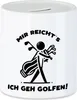 Mir reichts ich geh Golfen Silhouette Golfbag Spardose - Produktbild-Vorschau 1