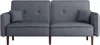 Schlafsofa Amrei Grau in Leinenoptik 190x76x79 cm mit Produktbild-Vorschau 1