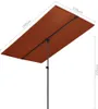 vidaXL Parasol z aluminiowym drążkiem 180x110 cm terakota Podgląd zdjęcia produktu 13
