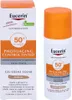 A product box and bottle of Eucerin Sun Photoaging Control CC Cream SPF 50+. Náhled obrázku produktu