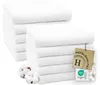 10er Set Handtücher 50x100 cm Baumwolle 450 g/qm weiß Produktbild-Vorschau 1