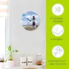 ARTland Glas Wanduhr Funkuhr - schwarzer Zeiger Leuchtturm Produktbild-Vorschau 2