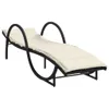 The Living Store Sonnenliegen 2 Stk. mit Auflagen Schwarz Produktbild-Vorschau 4