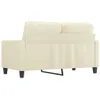 vidaXL 2-Sitzer-Sofa Creme 120 cm Kunstleder Produktbild-Vorschau 5