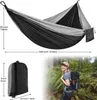 （Grau-Schwarz）Camping Hängematte, Ultra-leicht Tragbare Produktbild-Vorschau 2