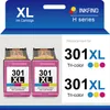 INKFIND 301XL Druckerpatronen kompatibel Für HP301 HP301XL Produktbild-Vorschau 1