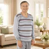 Pyjama Herren lang Schlafanzug Schlafkleidung Nachtwäsche, Produktbild-Vorschau 2