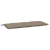 vidaXL Poduszki na ławkę ogrodową 2 szt. Taupe 120x50x7 cm Podgląd zdjęcia produktu 4