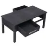 Couchtisch Schwarz 100¡Á50¡Á45 cm Holz - Kaffeetisch Produktbild-Vorschau 6