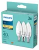 Philips Kerzenlampe 40W B35 E14 x3, 4,9 W, 40 W, E14, 470 Produktbild-Vorschau 1