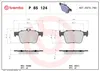 Bremsbelagsatz, Scheibenbremse BREMBO P 85 124 Produktbild-Vorschau 3
