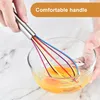 3 Stück Bunt Schneebesen Silikon 3 Größen Silikon Produktbild-Vorschau 3