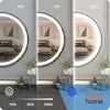 SAVE ®HOME Okrągłe lustro łazienkowe LED - 60 cm - Podgląd zdjęcia produktu 4