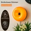 Moderne Donut Lampe, Glas Wandlampe 30cm, Atmosphärenlicht, Produktbild-Vorschau 6