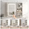 INONEFT Spiegelschrank Bad LED mit 3-Farben-Beleuchtung Produktbild-Vorschau 3