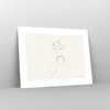 Poster - Poster ohne Rahmen - Linie Linie Frau - 40x30 cm - Produktbild-Vorschau 7