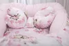 Babymam 7-teiliges Babynest Set Baumwolle Minky rosa Produktbild-Vorschau 10