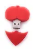 Onwomania Hart in rood rubber, USB-stick in aluminium Productafbeelding-voorbeeld 3