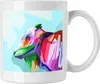 Trendation - Kuh Tasse Polygon Geometrisch Grafik Geschenk Produktbild-Vorschau 1