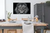 MuchoWow® Poster Tiere - Löwe - Schwarz - Weiß - Porträt Produktbild-Vorschau 3