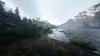 A serene natural landscape with a river flowing through a forest. Náhled obrázku produktu