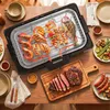 Aigostar - Rauchfreier Tischgrill Barbecue Elektrogrill Produktbild-Vorschau 9