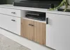Wohnwand "Merced" Set in weiß und Eiche 280 cm, mit XXL Produktbild-Vorschau 5