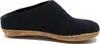 A single dark blue slipper on a white background. Produktbild-Vorschau