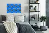 MuchoWow® Poster Schottisches Hochlandrind - Muster - Blau Produktbild-Vorschau 4