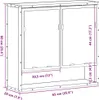 vidaXL Koupelnová zrcadlová skříňka kouřový dub 65x20x60 cm Náhled obrázku produktu 8