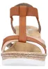 Rieker 61995-81 Schuhe Damen Plateau Keil Sandalen , Produktbild-Vorschau 11